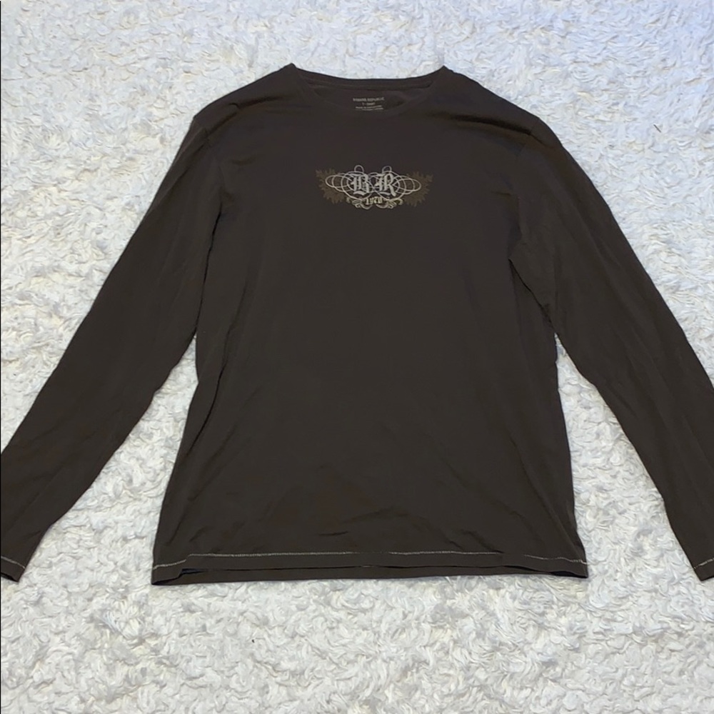 Banana Republic Embroidered Long Sleeve Shirt